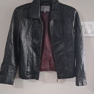 Michele Classic Black Leather Jacket